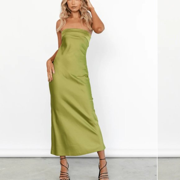 Olive Midi Dress - Picture 3 of 5